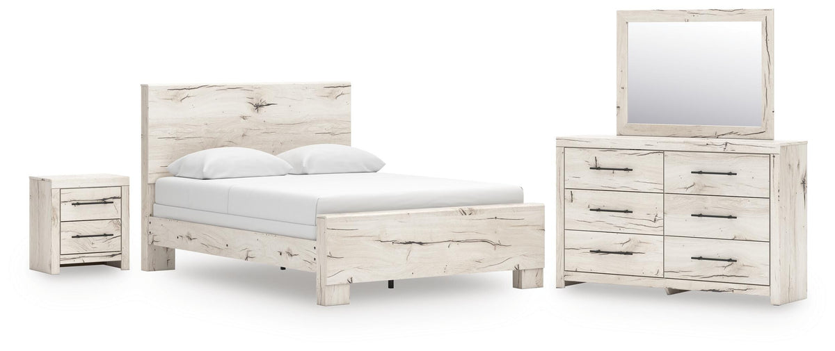 Whitaker Panel Bed, Dresser, Mirror and Nightstand