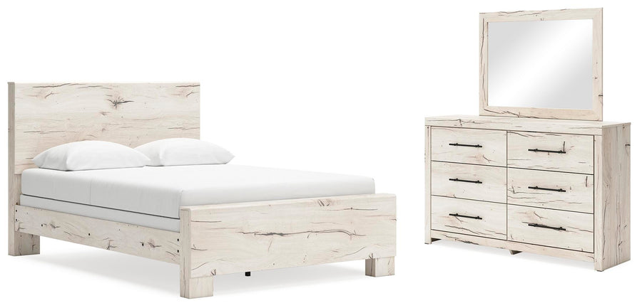 Whitaker Panel Bed, Dresser and Mirror