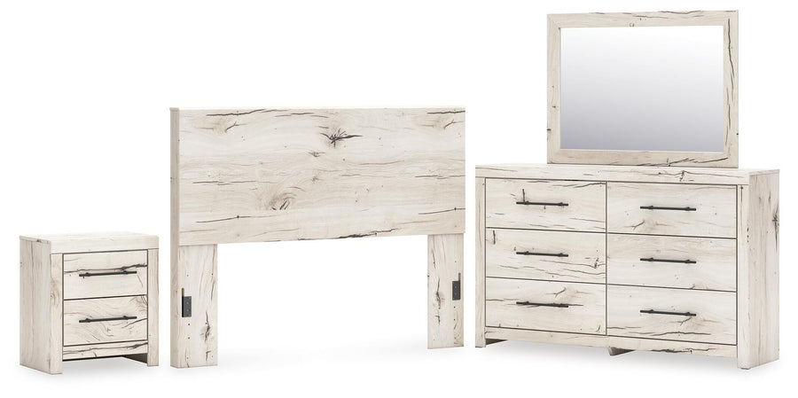 Whitaker Panel Headboard, Dresser and Nightstand