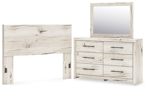 Whitaker Panel Headboard, Dresser and Mirror