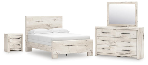 Whitaker Panel Bed, Dresser, Mirror and Nightstand