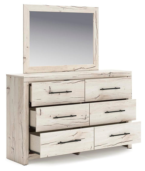 Whitaker Panel Headboard, Dresser and Mirror