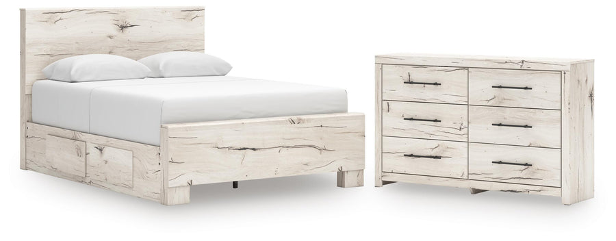 Whitaker Panel Bed with Storage and Dresser