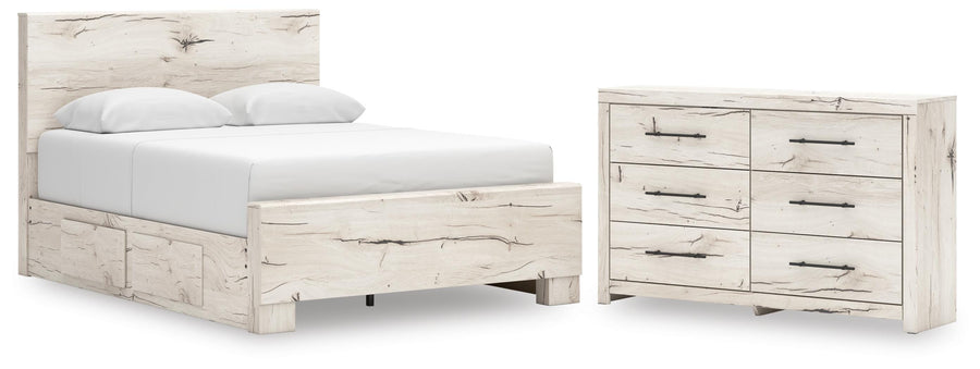 Whitaker Panel Bed with Storage and Dresser