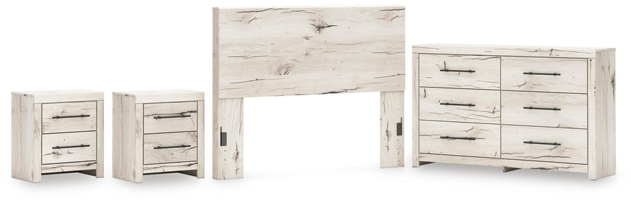 Whitaker Panel Headboard, Dresser and 2 Nightstands