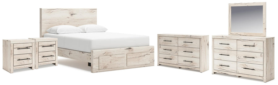Whitaker Storage Bed, 2 Dressers, Mirror and 2 Nightstands