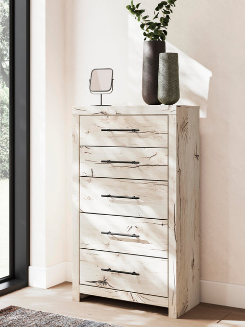 Whitaker Panel Storage Bed, Dresser, Mirror and Chest