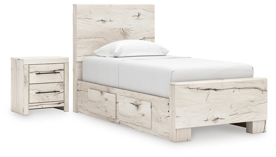 Whitaker Panel Bed with Storage and Nightstand