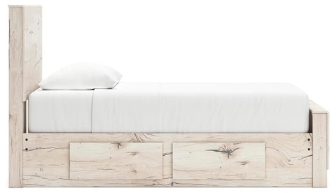Whitaker Panel Bed with Storage, Dresser and Mirror