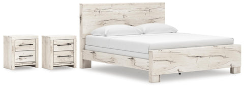 Whitaker Panel Bed and 2 Nightstands