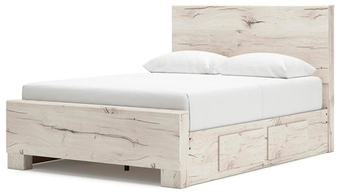 Whitaker Panel Bed with Storage, Dresser and Mirror