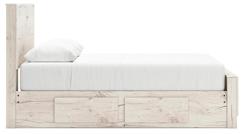 Whitaker Panel Bed with Storage, Dresser and Mirror