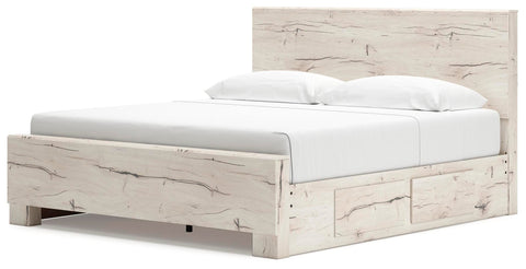 Whitaker Panel Bed with Storage, Dresser and Mirror