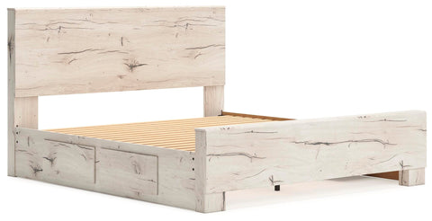 Whitaker Panel Bed with Storage, Dresser and Mirror