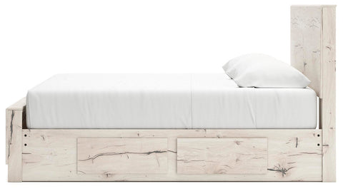 Whitaker Panel Bed with Storage, Dresser and Mirror