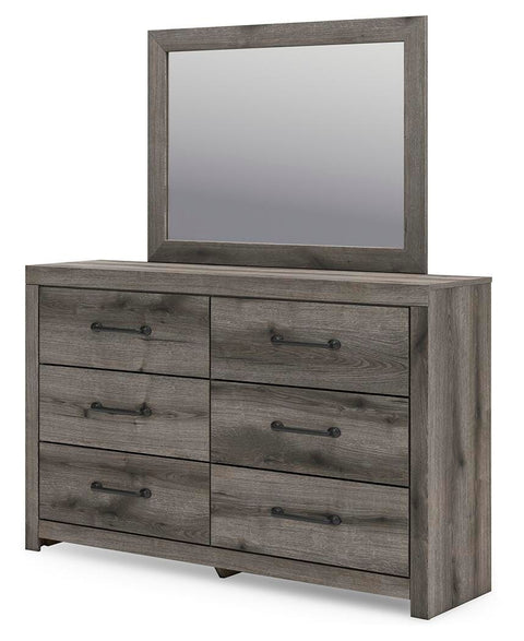 Graystorm Panel Bed, Dresser, Mirror and Chest