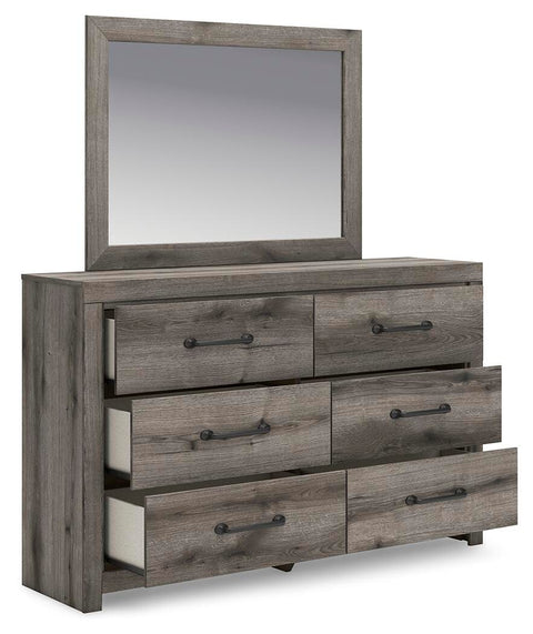 Graystorm Panel Bed, Dresser and Mirror