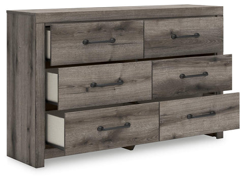 Graystorm Panel Bed and Dresser