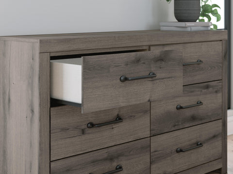 Graystorm Panel Bed and Dresser