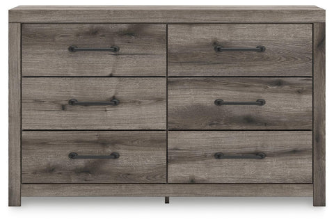 Graystorm Panel Bed and Dresser