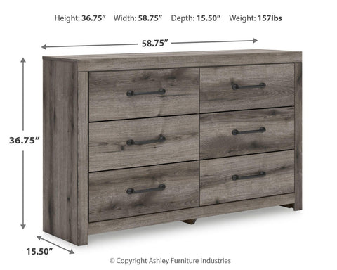Graystorm Panel Bed and Dresser