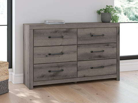 Graystorm Panel Bed and Dresser