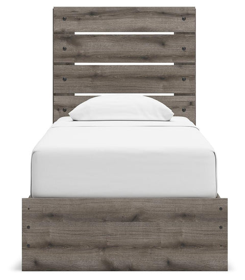 Graystorm Panel Storage Bed, Dresser, Mirror, Chest and 2 Nightstands