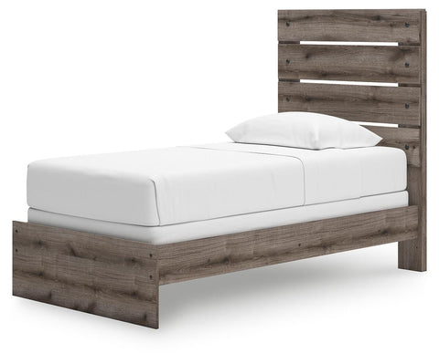 Graystorm Panel Bed, Dresser, Mirror and Chest