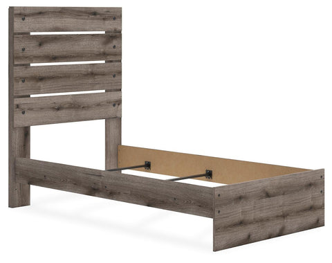 Graystorm Panel Bed, Dresser, Mirror and Chest