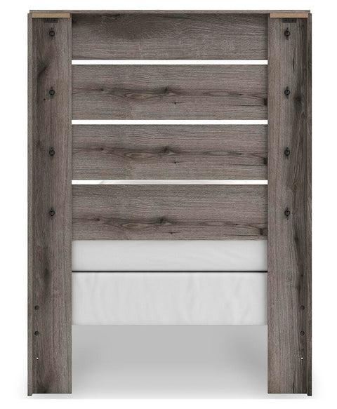 Graystorm Panel Bed and Dresser