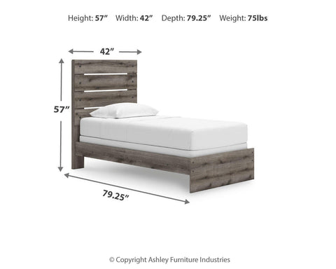 Graystorm Panel Bed, Dresser and Nightstand