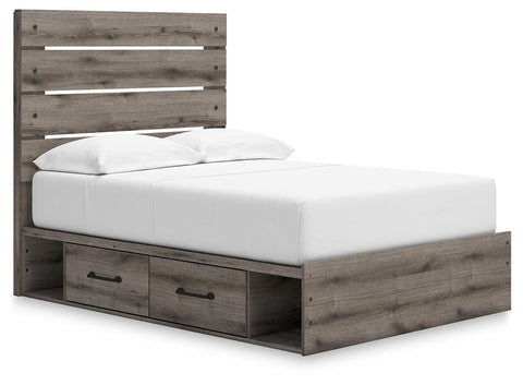 Graystorm Panel Storage Bed, Dresser, Mirror, Chest and Nightstand
