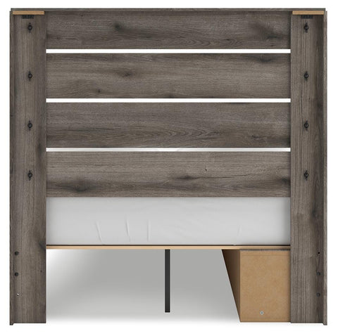 Graystorm Panel Storage Bed, Dresser, Mirror, Chest and Nightstand
