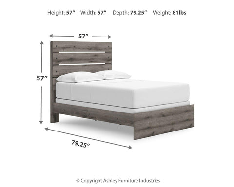Graystorm Panel Bed and Dresser