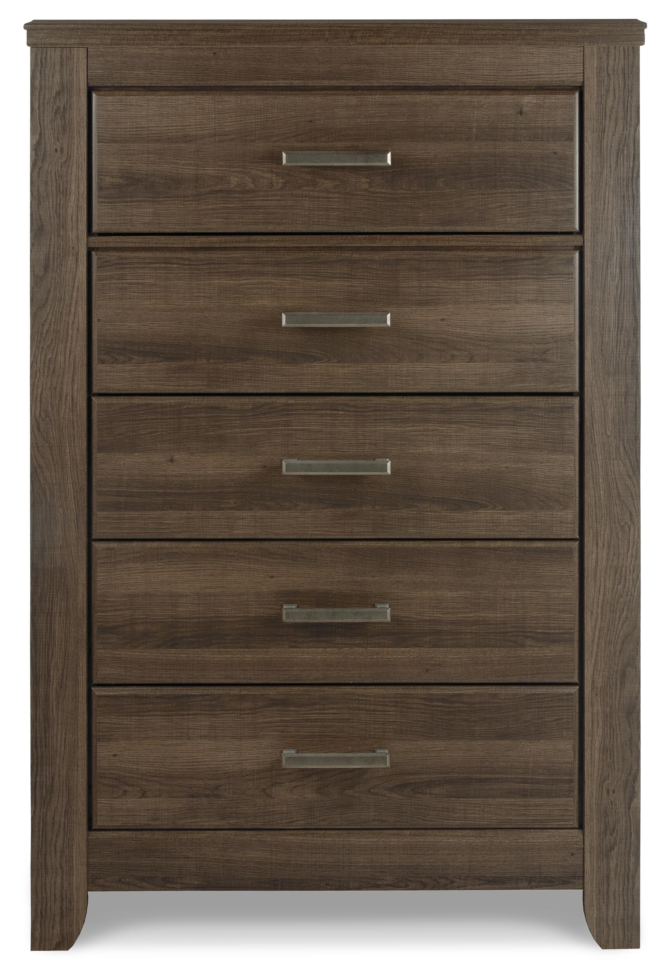 Juararo Panel Headboard with Mirrored Dresser, Chest and 2 Nightstands