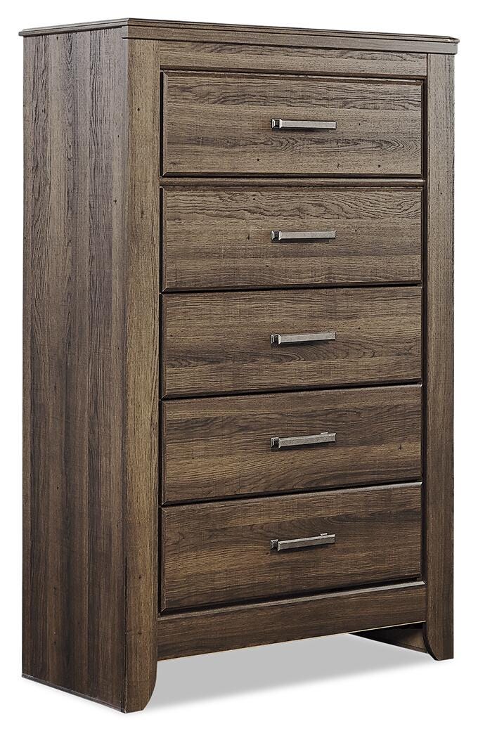 Juararo Panel Bed, Dresser, Chest and 2 Nightstands