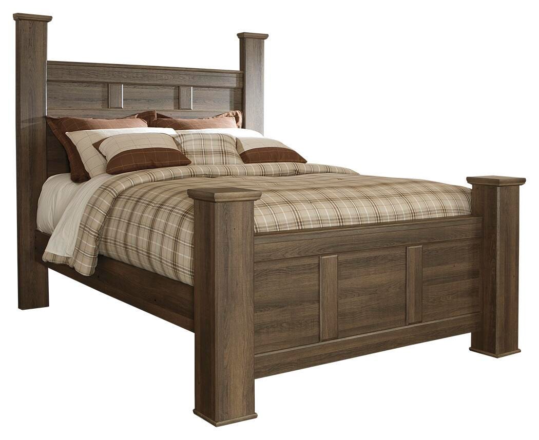 Juararo Poster Bed, Dresser and Mirror