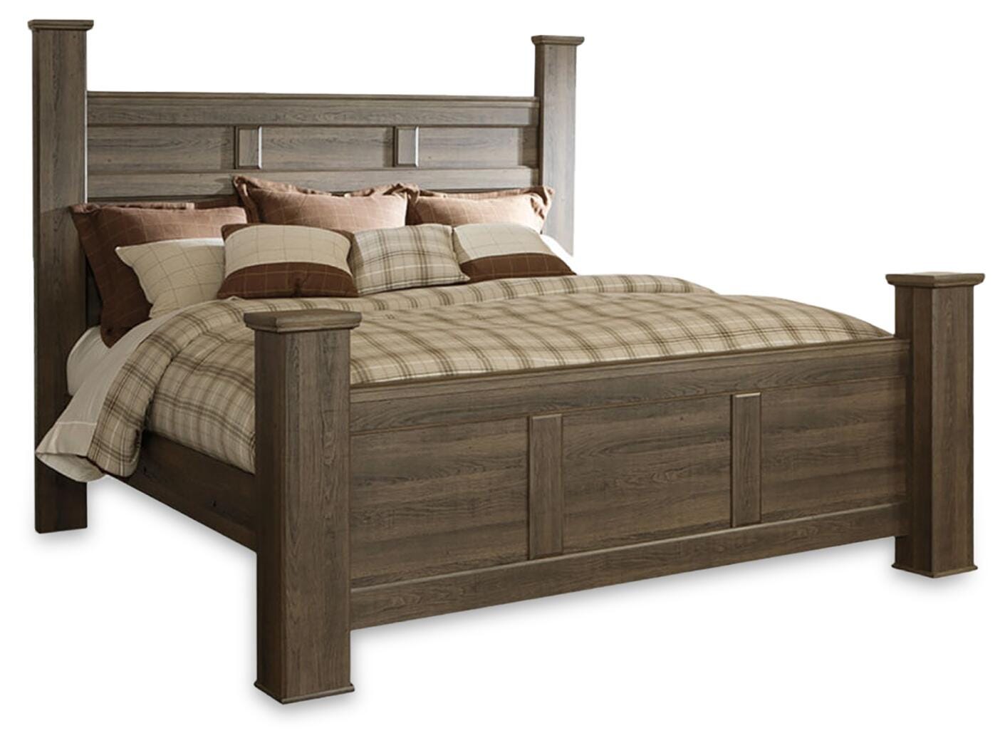 Juararo Poster Bed, Dresser and 2 Nightstands