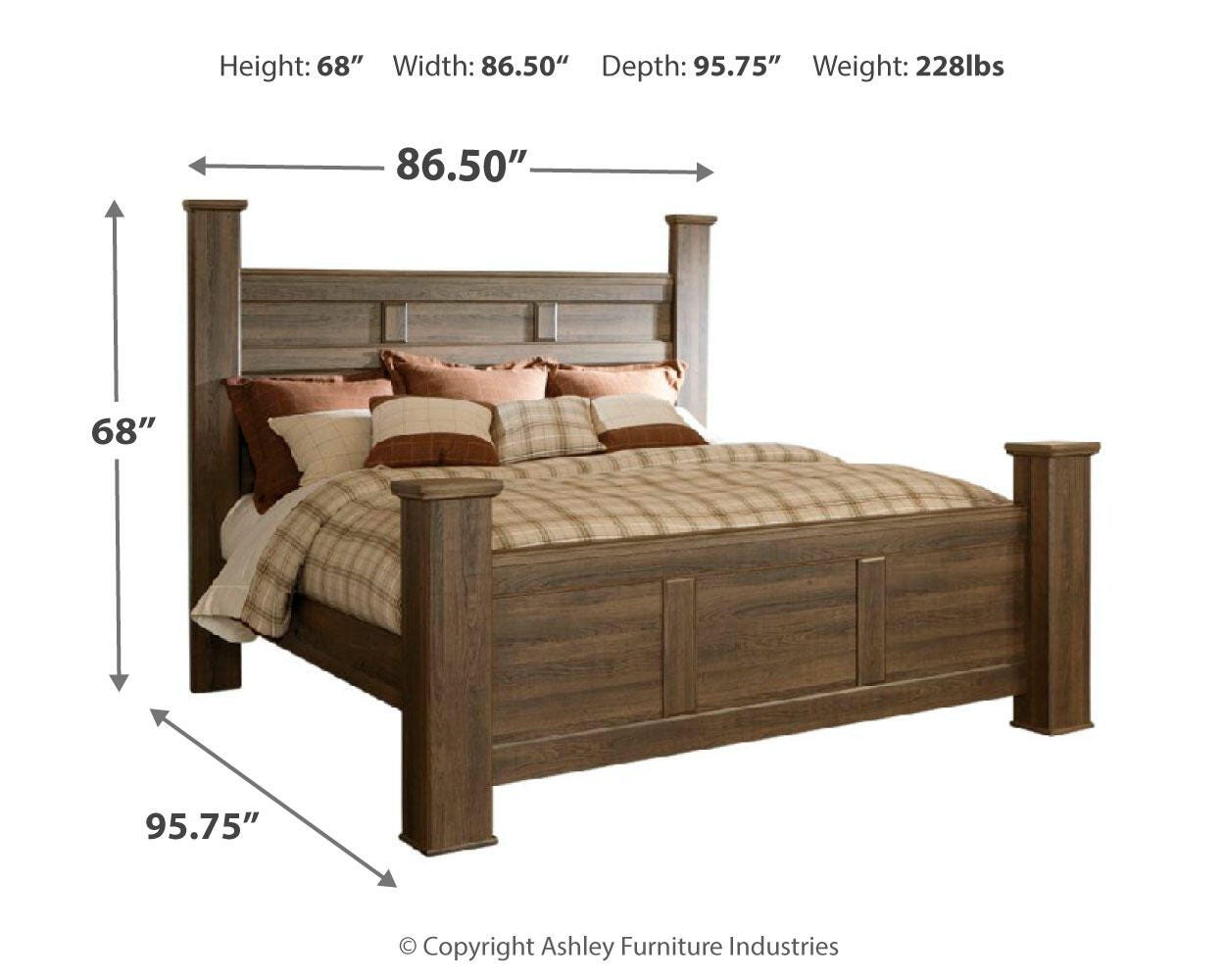 Juararo Poster Bed and Dresser