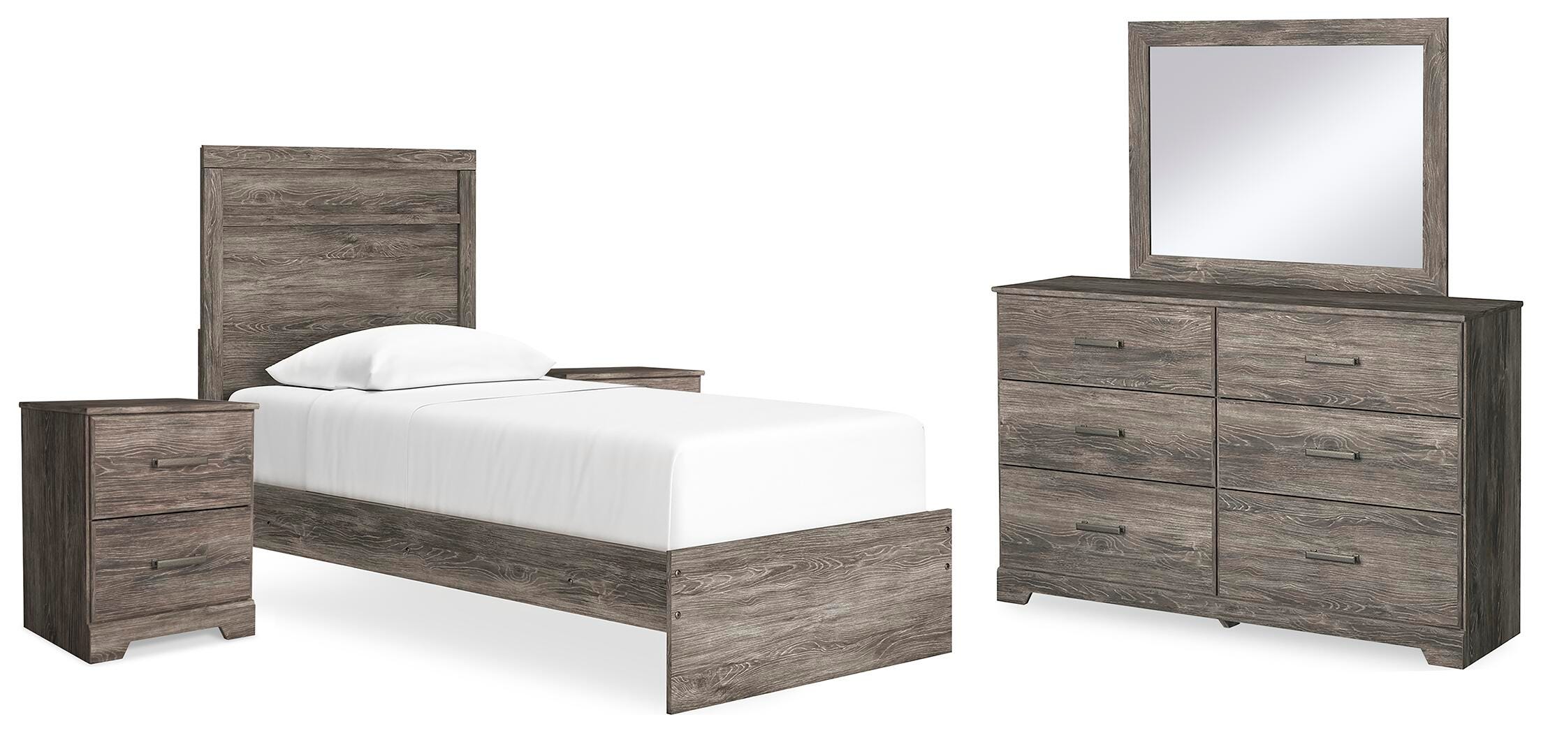 Whitlock Panel Bed, Dresser, Mirror and 2 Nightstands