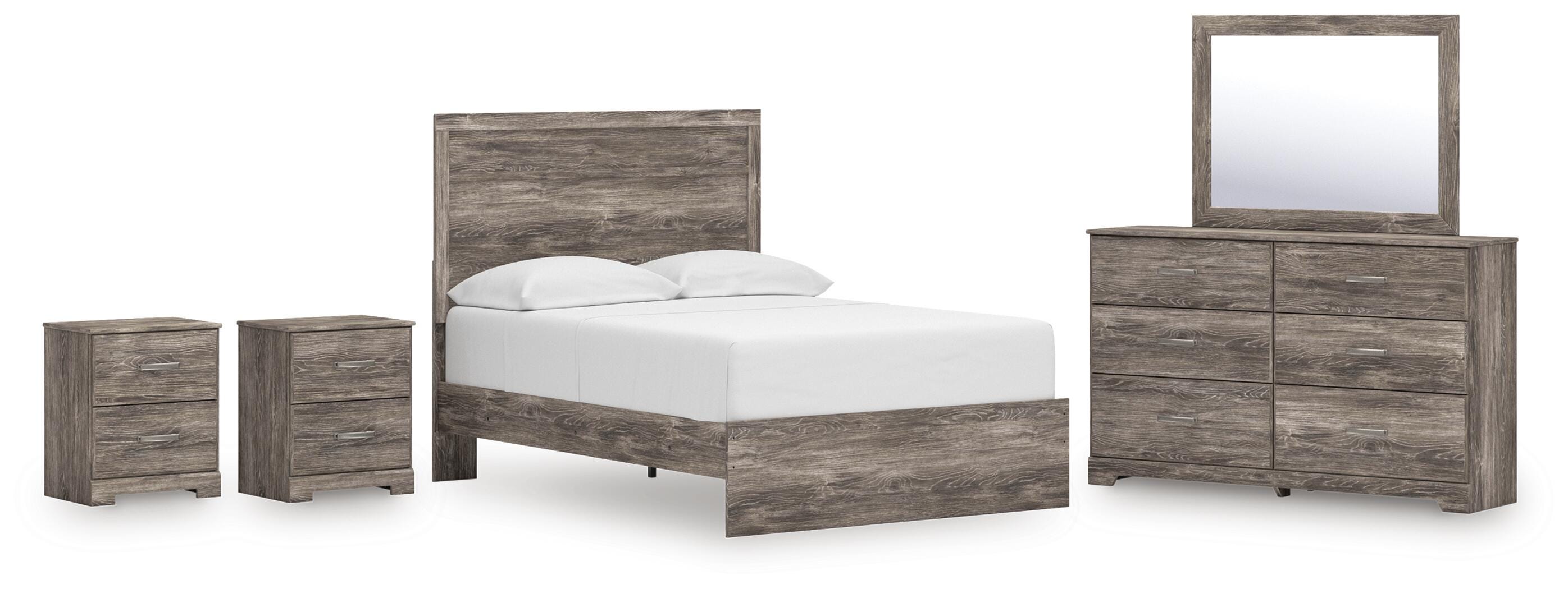 Whitlock Panel Bed, Dresser, Mirror and 2 Nightstands