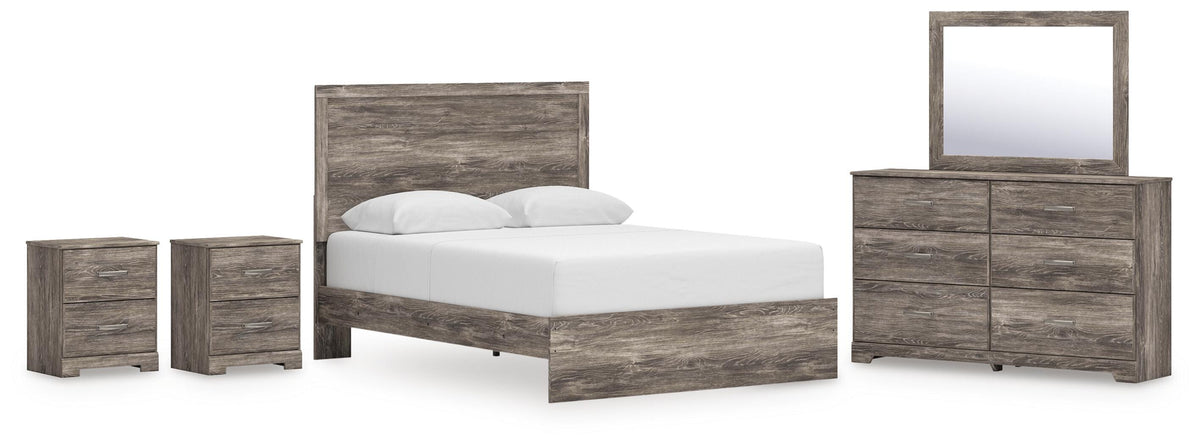 Whitlock Panel Bed, Dresser, Mirror and 2 Nightstands