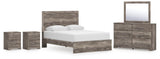 Whitlock Panel Bed, Dresser, Mirror and 2 Nightstands