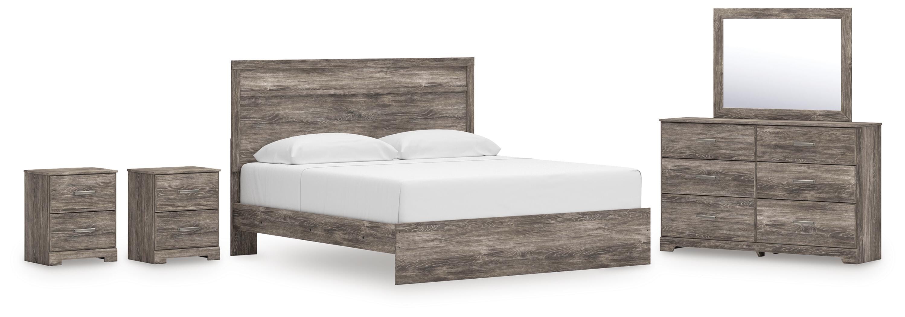 Whitlock Panel Bed, Dresser, Mirror and 2 Nightstands