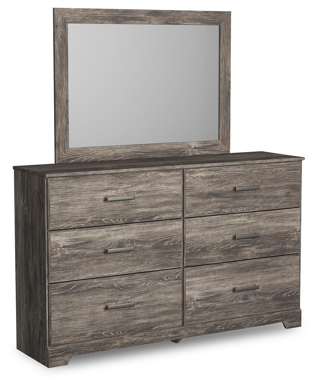 Ralinksi Panel Bed with Mirrored Dresser, Chest and 2 Nightstands