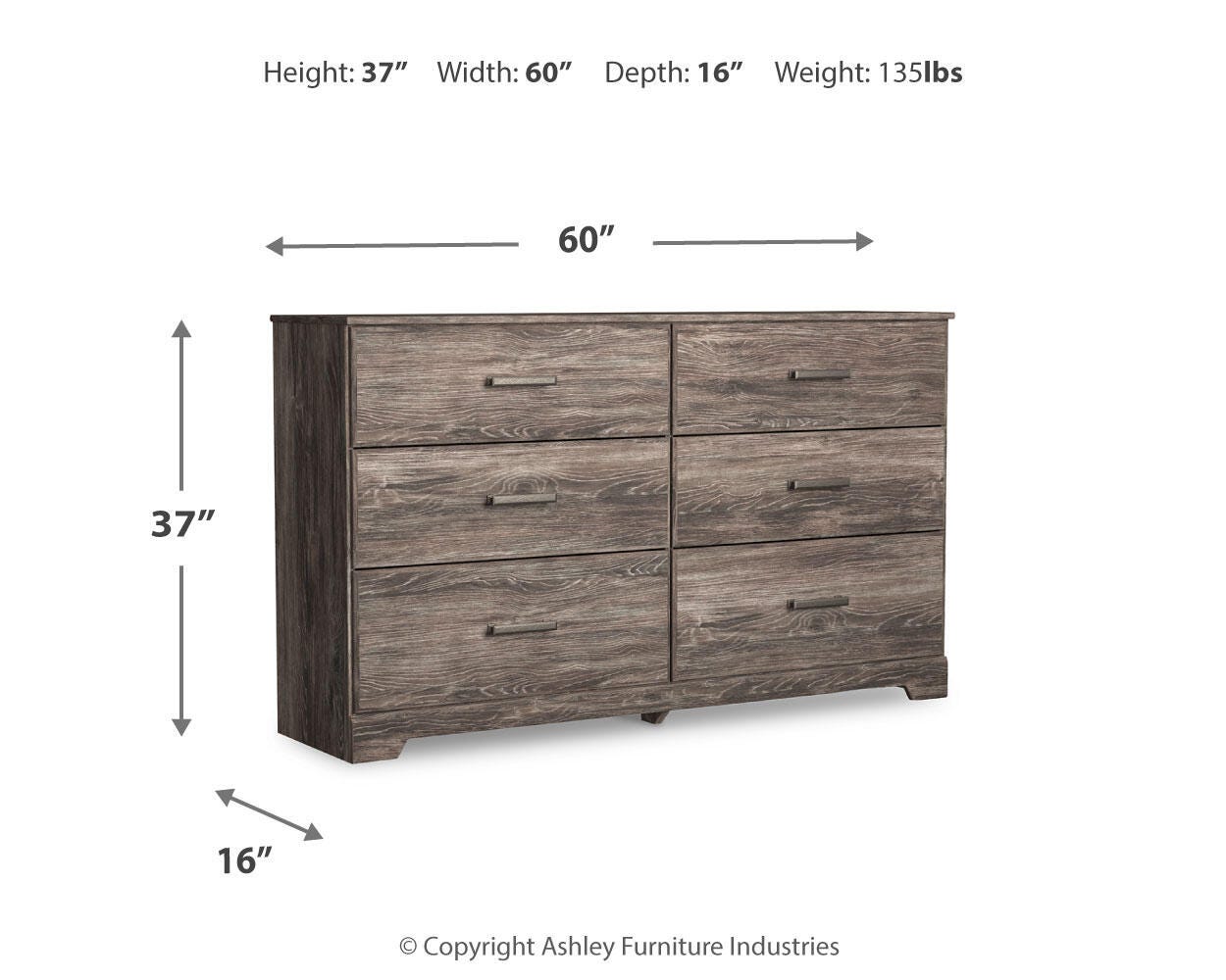 Ralinksi Panel Bed with Dresser