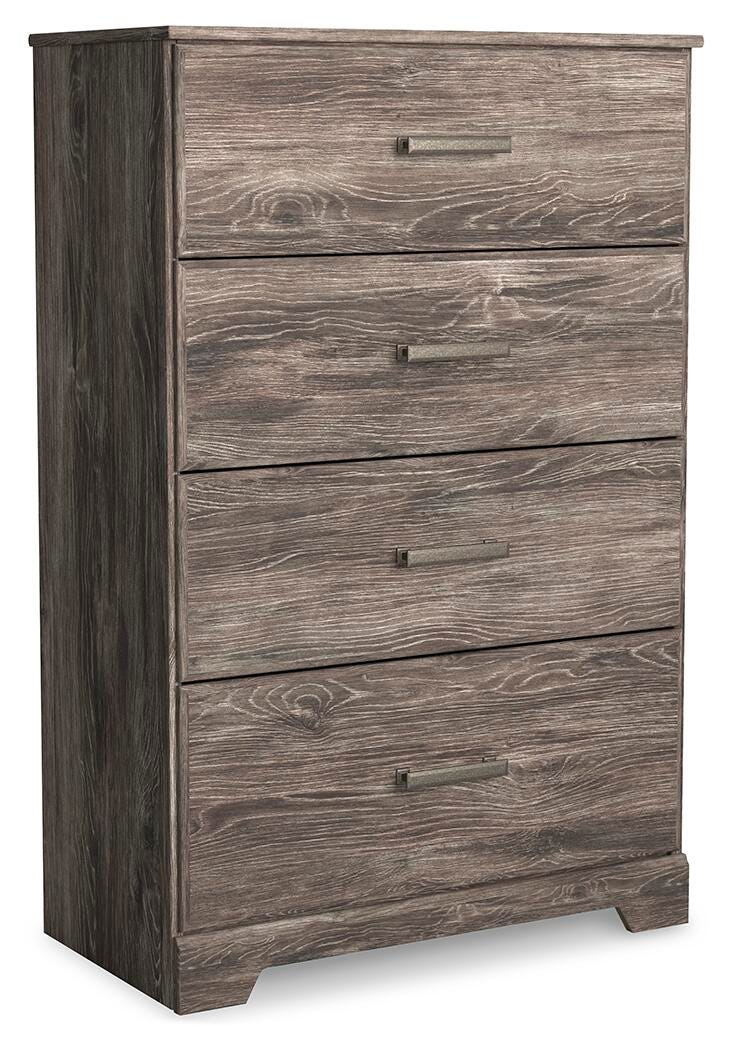 Ralinksi Panel Bed with Mirrored Dresser and Chest