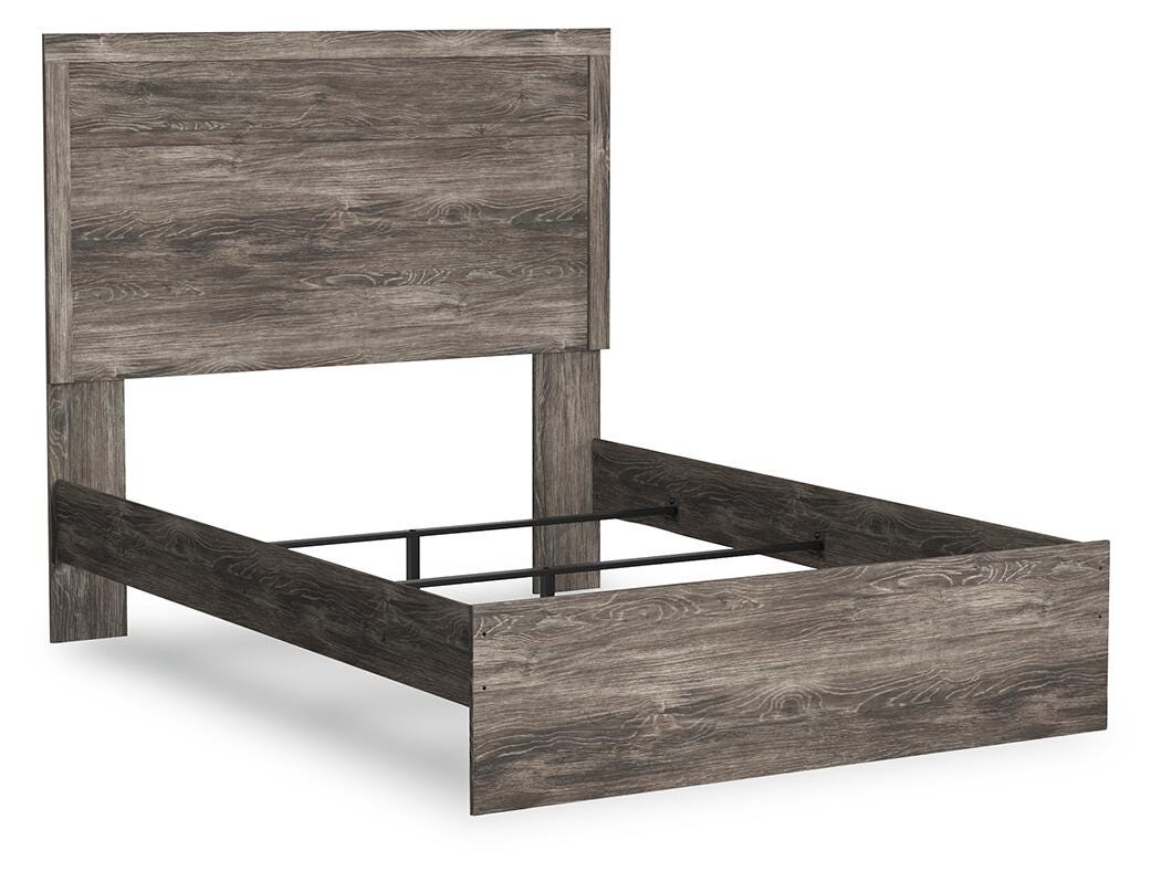 Ralinksi Panel Bed with Mirrored Dresser and Chest