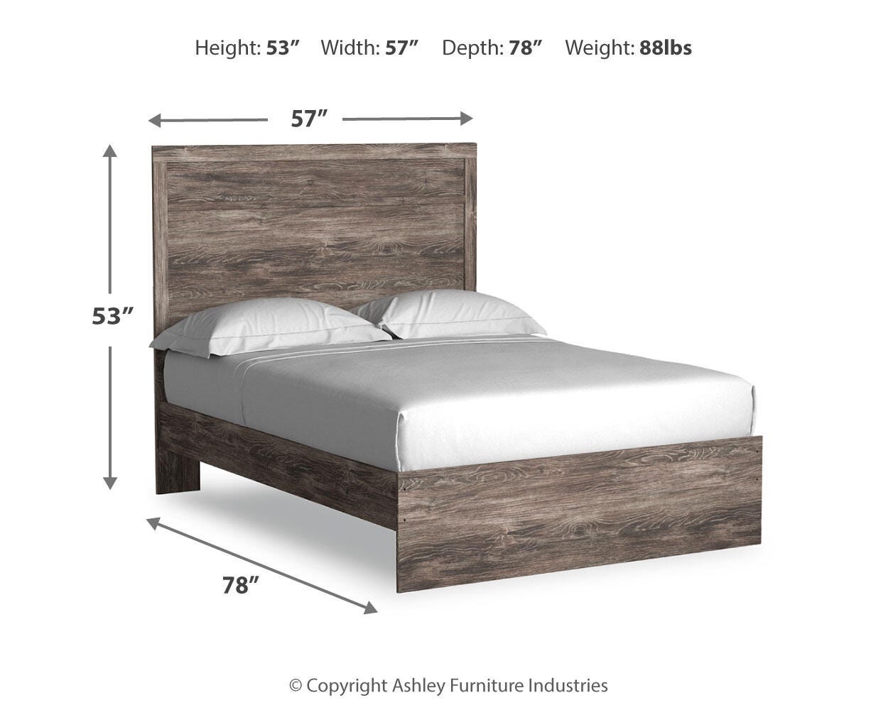 Ralinksi Panel Bed with Mirrored Dresser and 2 Nightstands
