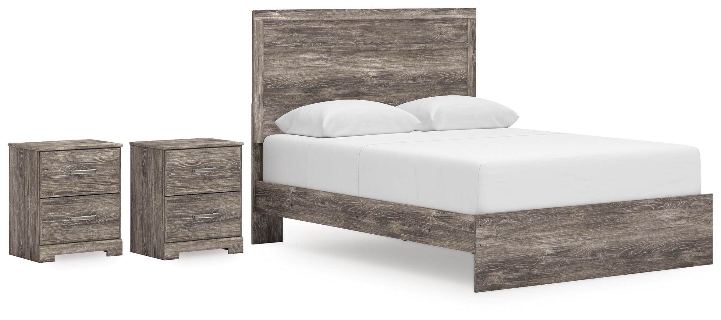 Whitlock Panel Bed and 2 Nightstands